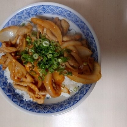 今日はホルモン丼を作りました。同じモツを使った料理と言う事で作ったよレポートを送らせて頂きました。